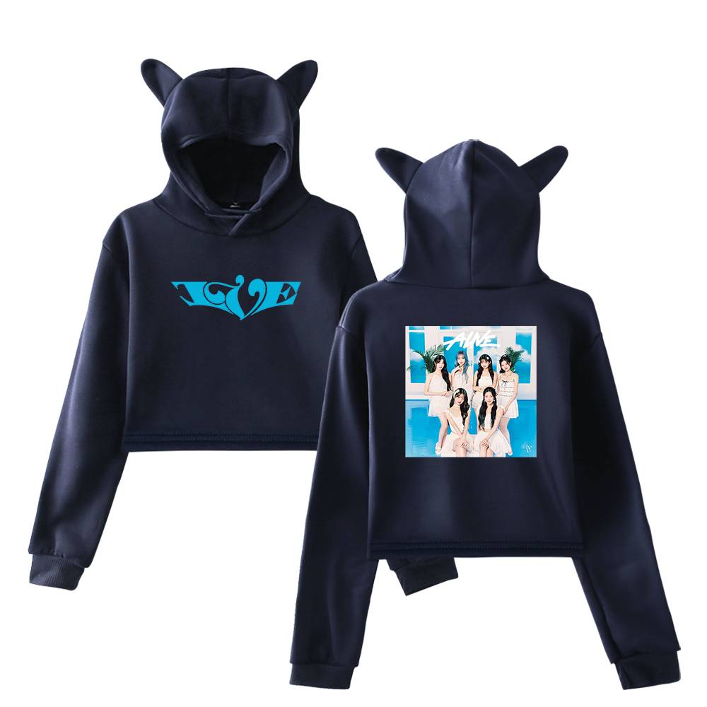 Ive Alive Pool Photo Cropped Hoodie - Image 4