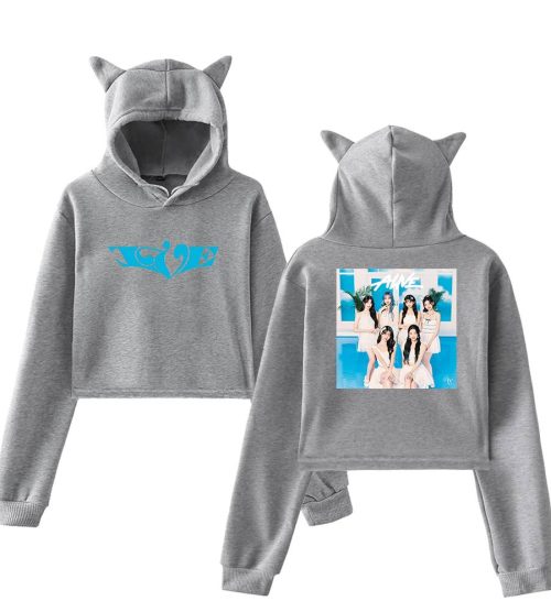 Ive Alive Pool Photo Cropped Hoodie