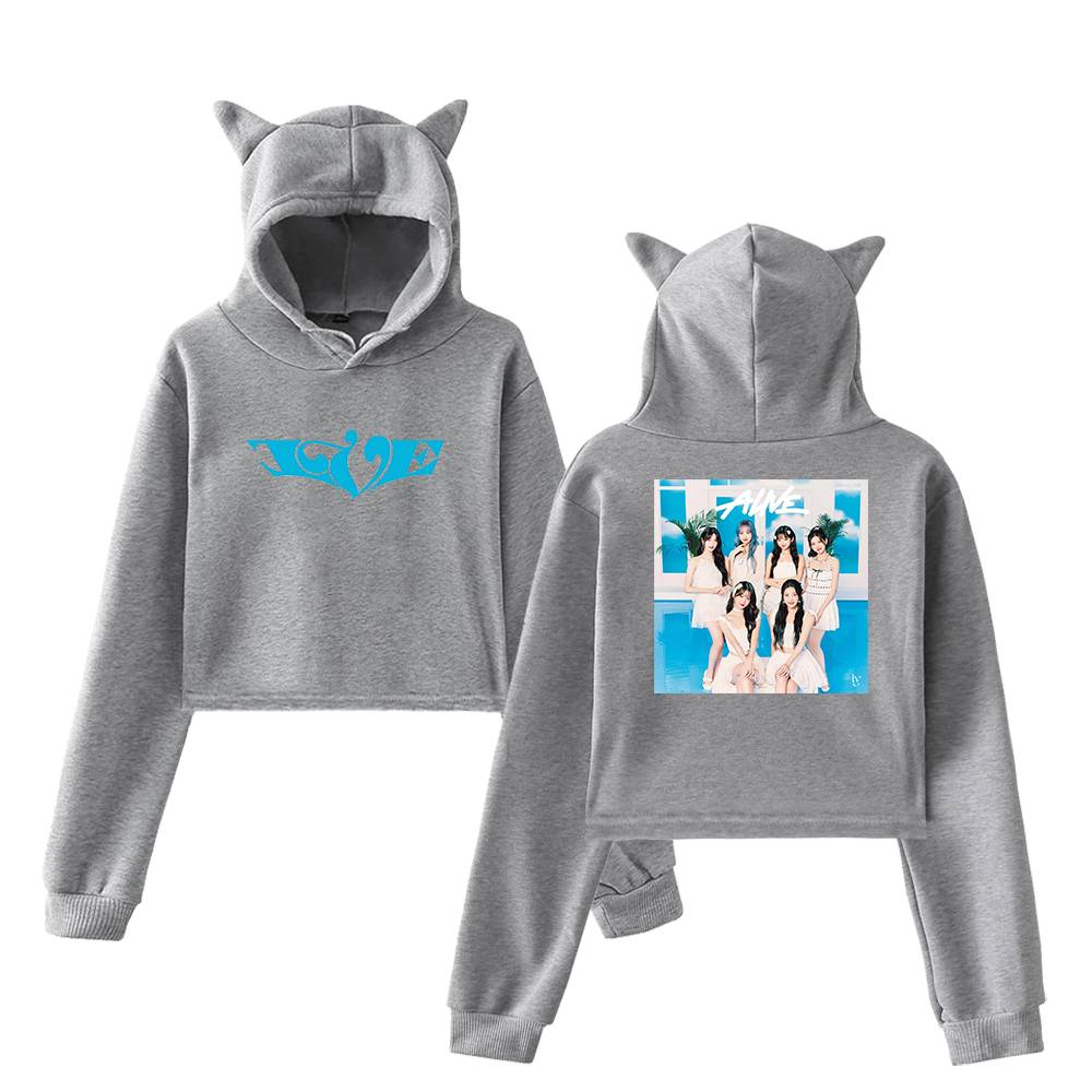 Ive Alive Pool Photo Cropped Hoodie
