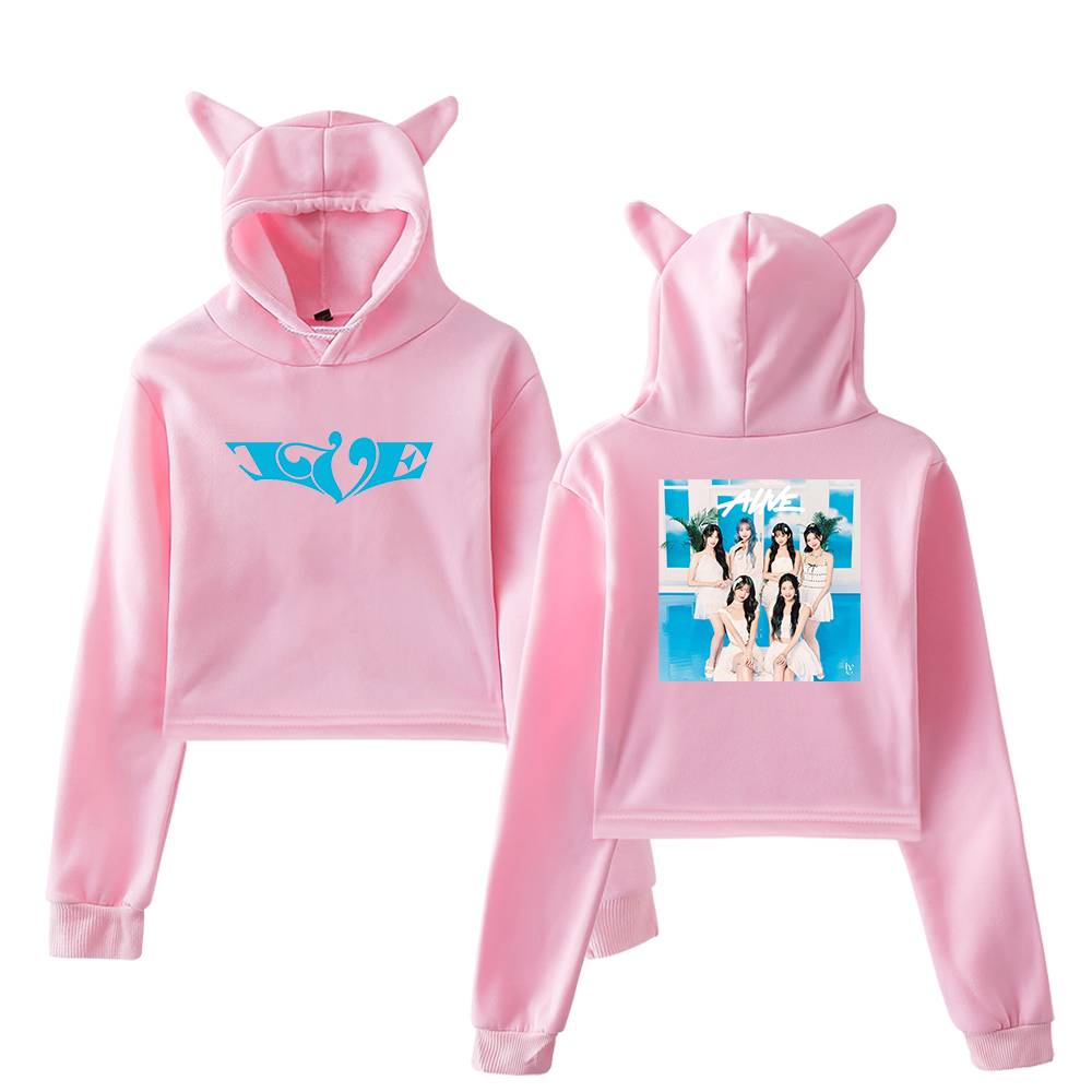 Ive Alive Pool Photo Cropped Hoodie - Image 5