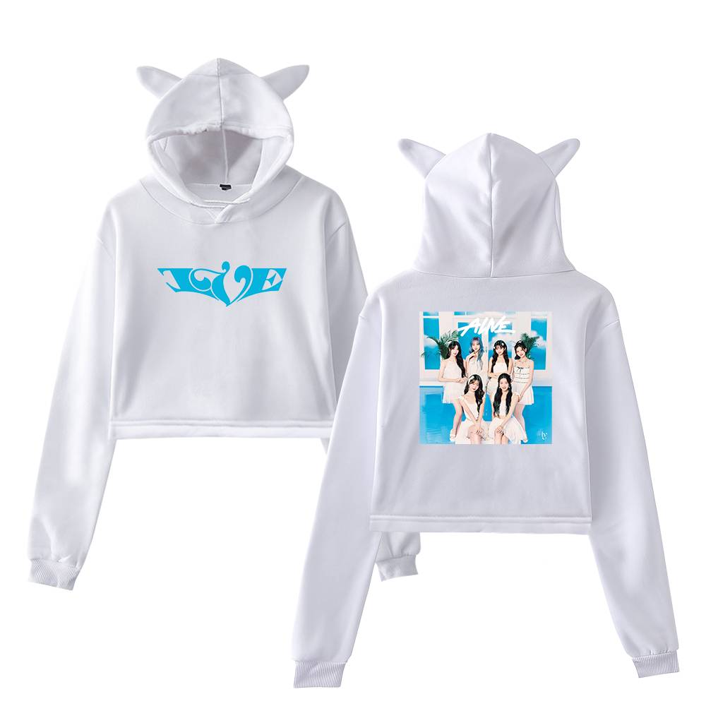 Ive Alive Pool Photo Cropped Hoodie - Image 3