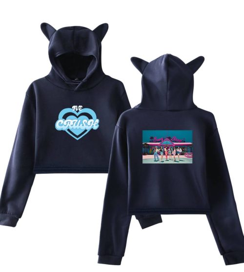 Ive Crush Surf Shop Cropped Hoodie